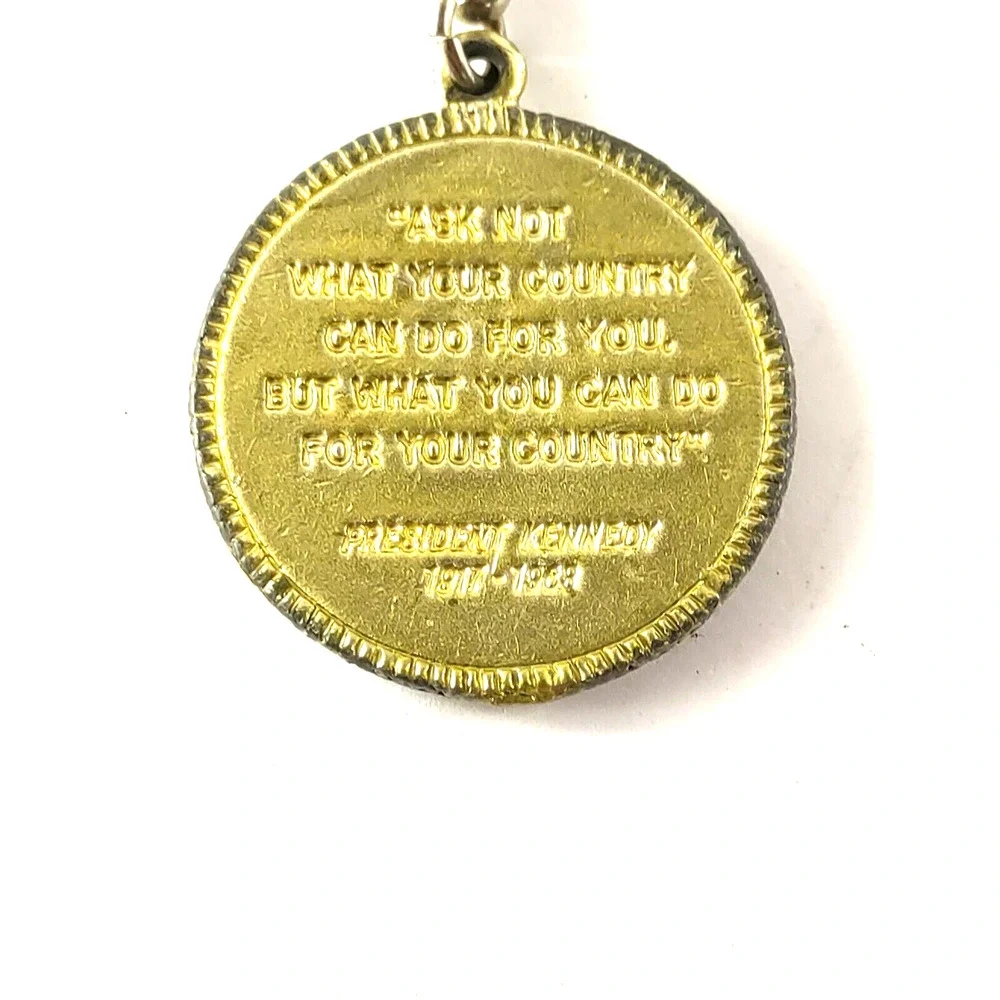 John F. Kennedy Ask Not What Your Country Keychain Keyring